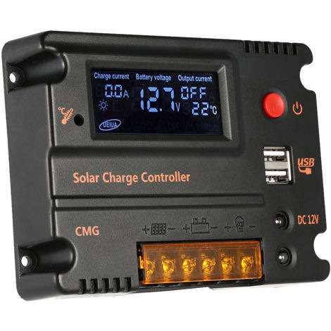 Solar controller LCD display 12V / 24V 20A