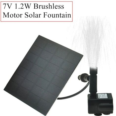 Solar Decorative Fountain, Floating Water Pump, Brushless Motor, Solar Garden and Pool Fountain