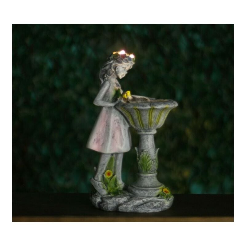 Solar Fairy Garden Statue LED Light