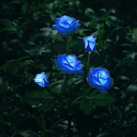 Solar Flower Shaped Light for Garden Decoration - Blue SOEKAVIA