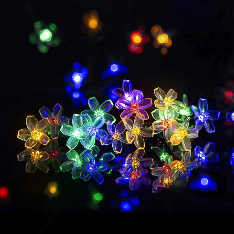 Image of Solar Flower String Lights, 2 Pack&hellip;