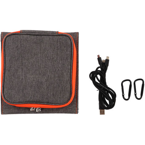 Solar Folding Bag Charger Monocrystalline Silicon 15W 5V Outdoor Portable USB Solar Panel Charger for Camping Hiking