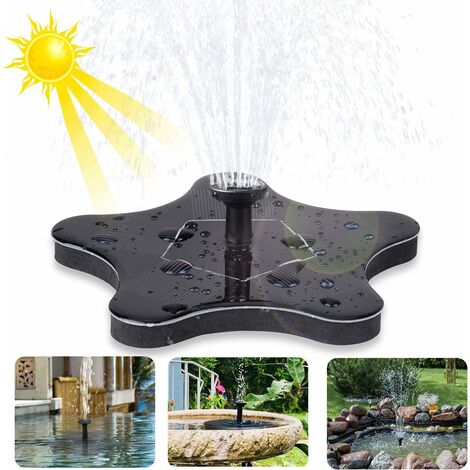 Solar Fountain Solar Pond Pump Garden Fountain for Outdoor Use Water Pump Garden Fountain Pump Pump Pump with 1.4 W Monocrystalline Decoration for Fish Container Bird Bath Small Pond