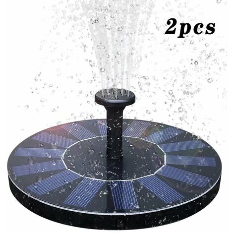 Solar Fountain Solar Pond Pump with 6 Effects Solar Water Pump Solar Floating Fountain Pump for Garden Pond or Fountain Bird Bath Fish Container