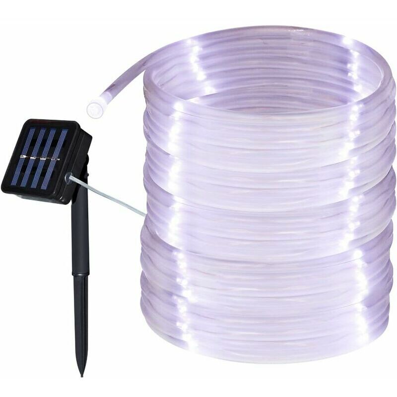 Solar Garden Lights, Outdoor Rope Lights, Waterproof 12m 100 led 8 Twinkling Modes Fairy Lights, Decorative Lighting String Lights for Home, Gazebo,