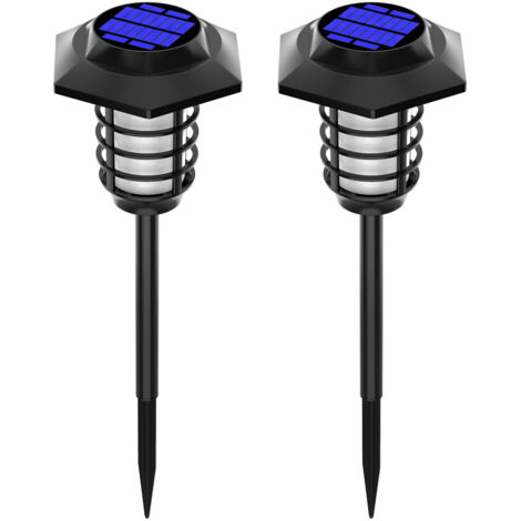 Solar Garden Lights Outdoor Waterproof Landscape Lighting Torches Garden Lights Inserted Lawn Lights