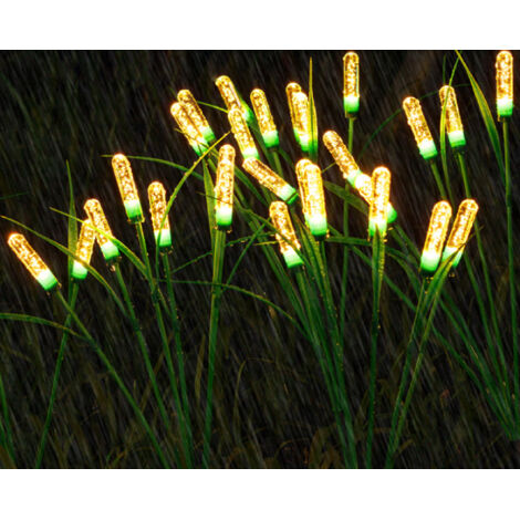 Solar Garden Reed for Outdoor, Balcony, Garden and Lawn, Waterproof (2pcs/Warm White)