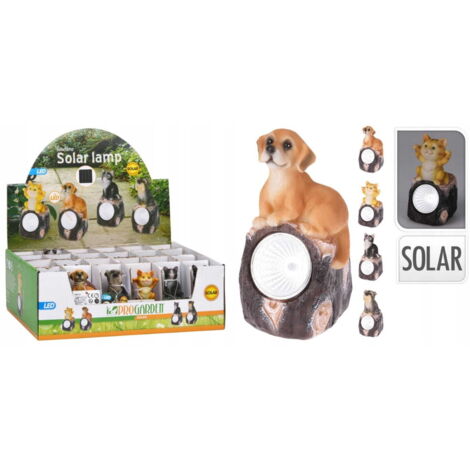Solar Gartenlampe, LED Tiere, 11 cm