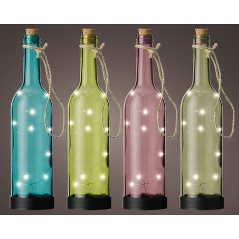 Solar-Gartenleuchte aus Glas