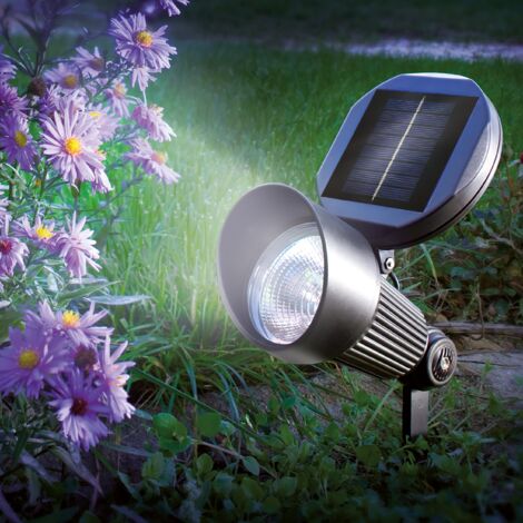 Solar-Gartenstrahler Esotec Spotlight, LED Kaltweiß