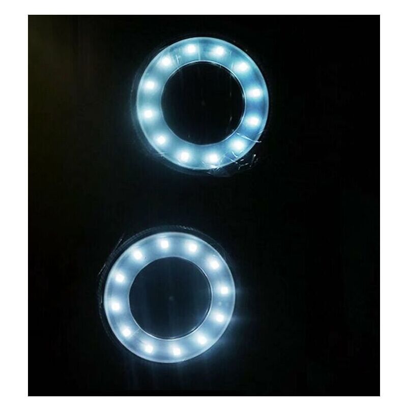 Solar Ground Lights 4 Pack IP68 Waterproof Solar Disk Lights for Outdoor Garden 12 LEDs for Patio Garden Pathway Lawn Yard White