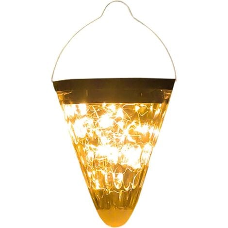 Solar Hanging Lanterns, Solar Garden Light, Landscape Lighting, Outdoor Solar LED Lights for Wedding Decoration, Balcony, Patio, Yard, Warm Light