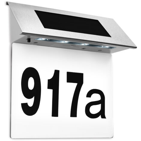 Solar House Number White  Solar House Number Transparent