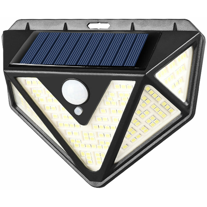 

Solar induccion del cuerpo lampara de pared de la escalera Patio de luz de iluminacion 5 Superficies 166LED IP65