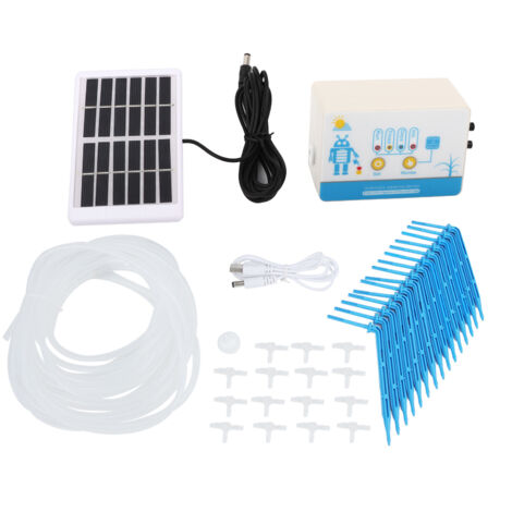 Solar Intelligent Automatic Drip Irrigation Controller Set Garden Water Timer Watering Kit