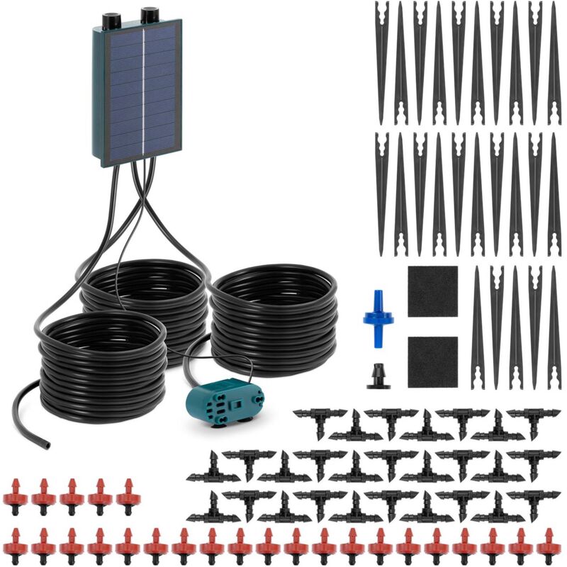 Hillvert - Solar irrigation system - 50 Dripper - 10 m hose Solar irrigation Irrigation