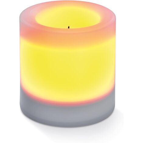 Solar Kerze mit Flammeneffekt Ella 100 x 100 mm