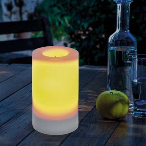 Solar Kerze mit Flammeneffekt Mila 75 x 100 mm