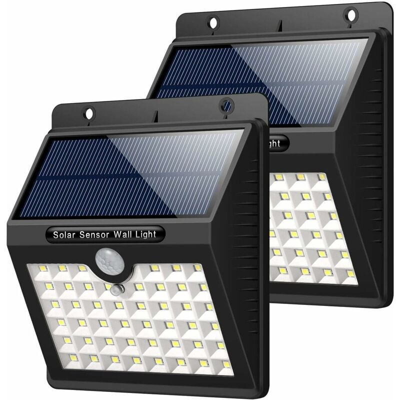 Briday - Solar Lamp Outdoor Garden, 46 led Outdoor Solar Lighting with Motion Sensor Waterproof Wireless led Security Solar Light Powerful 3 Modes