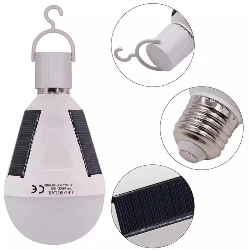Solar Lamp Outdoor Led Garden Lights for Camping Tent Portable Emergency Bulb Street Country House Wall Lanterns Waterproof IP65