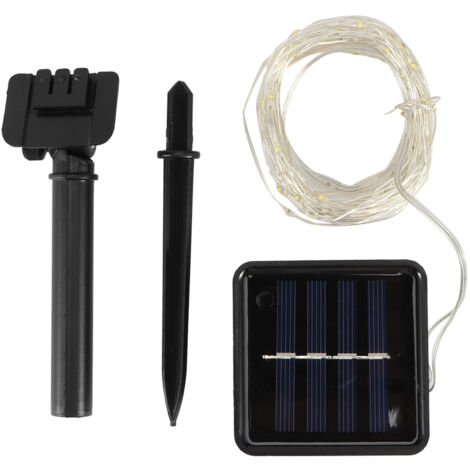Solar Lampe à Pelouse Copper Fil Light String avec Contrôle de Lumière Intelligente pour Décoration de Jardin Extérieure étanche