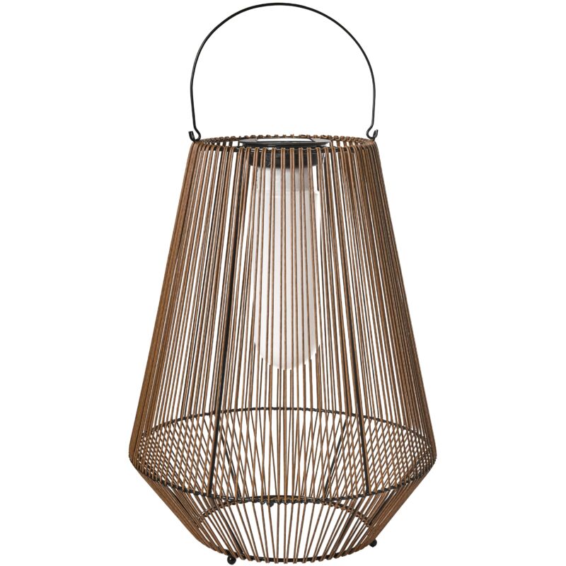 Image of Solar Lantern Natural Synthetic Material LED&hellip;
