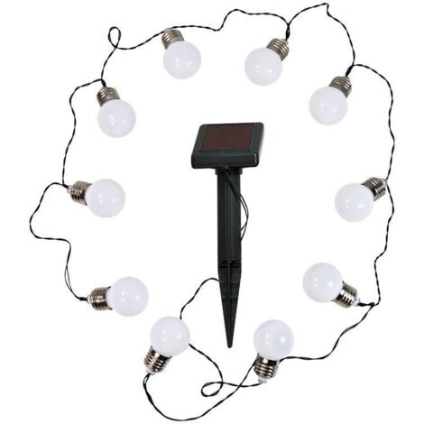 Solar-LED-Gartengirlande mit Milchkugeln Goldlux 309280