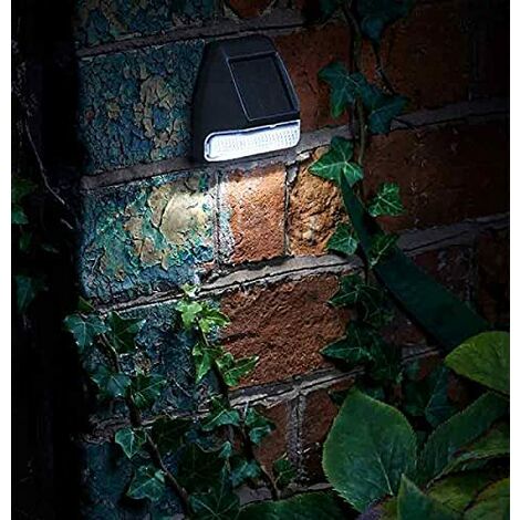 Solar LED Light, 4 Pack Bright Lamps Outdoor Lighting for Fence, Shed, Decking Garden, Waterproof Patio Illumination