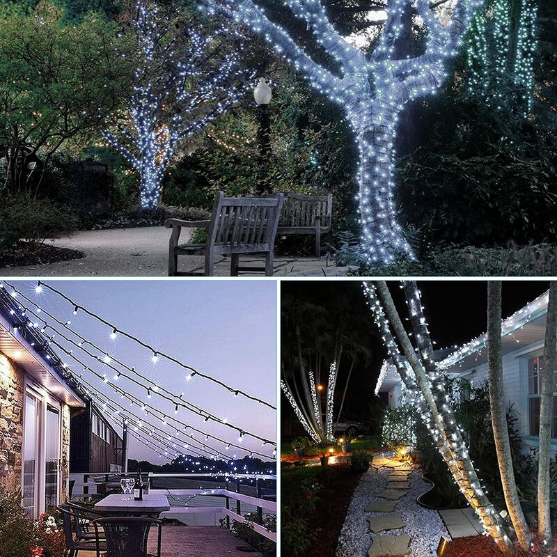 Langray - Solar LED Lights String Outdoor Garden, Outdoor Waterproof Solar Fairy Lights for Garden Trees Patio Yard Wedding Party Christmas Birthday