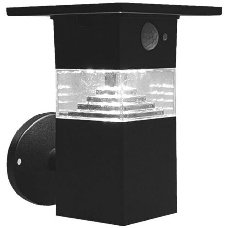 Solar-led-wandleuchte v-tac 3w 3000k schwarz vt-1169 - 23400