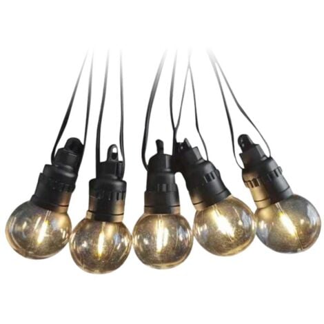 Solar Lichterkette - 12m - IP44 - 0.5W- 300 Lumen - 3000K