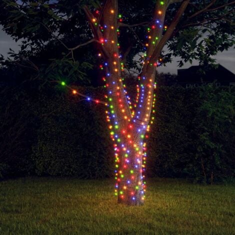 Flector Garten LED-Solar-Lichterkette Lampion mehrfarbig