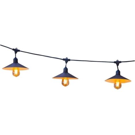 Solar Lichterkette Vintage Mit 10 Glühbirnen VINTY 6m