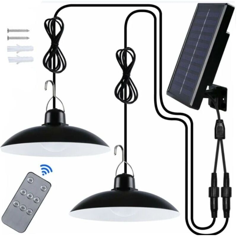 Image of Solar Light Outdoor, Double Head IP65&hellip;