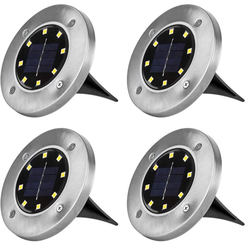 Solar Lights for Garden Solar Lamp Garden Lamp Warm White Table Lamp with 8LEDs LED Floor Lamp Outdoor Garden IP65 4er in Kit