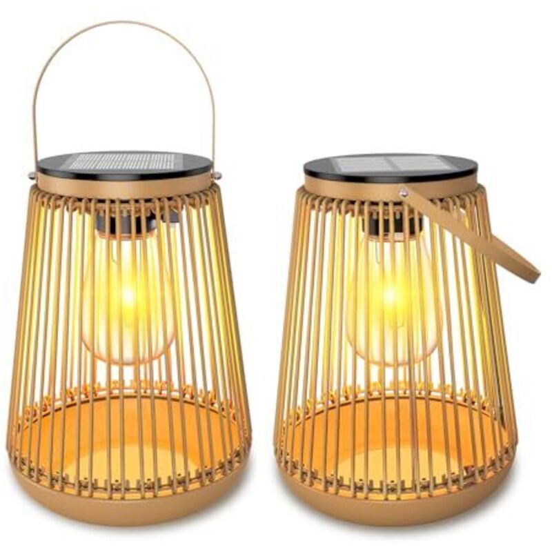 Image of Solar Lights Outdoor, 2 Pack Solar&hellip;
