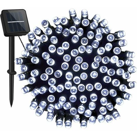 Solar Lights Outdoor Garden,200 LED 72ft/22m Solar String Lights 8 Modes IP65 Waterproof Outdoor/Indoor Solar Powered Lighting for Yard,Pathway,Christmas Tree,Home,Wedding,Party (Cool White)