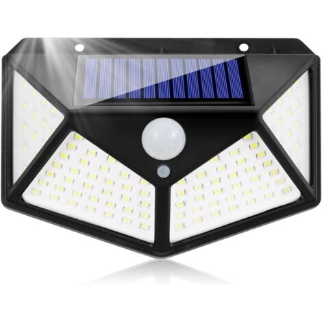 Solar Lights Outdoor Motion Sensor Light Led Floodlight Outdoor Wall Lighting Solar Spotlight IP65 Waterproof 3 Modes Light Fixture for Garden Garage Carport Patio Home