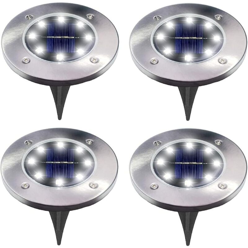 Solar Lights Outdoor, Solar Powered Decorative Garden Lights with Intelligent Light Sensor