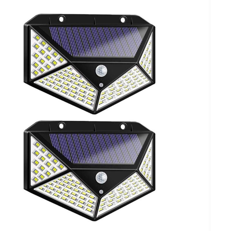 Mimiy - Solar Lights Outdoor, Upgraded Solar Motion Sensor Security Lights - Solar Powered Lights Waterproof Wireless Wall Lights Solar Lamps with 3