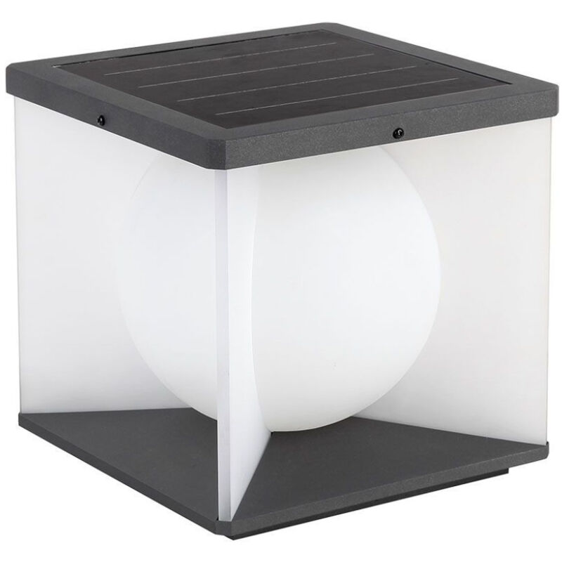 3W Lampe de Jardin led avec panneau solaire et télécommande Forme Cube 205205190mm lumière 3000K IP65 - 23351 - V-tac