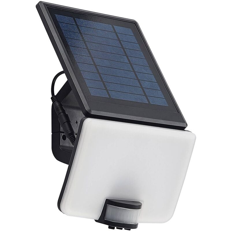 Prios - Solar Lights with Sensor Yahirwith motion detector (modern) in Black made of Plastic (1 light source,) from black, white
