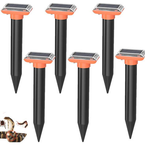 Solar Mole Repeller Vole Repeller (6 Pieces),Cat solar mole repellent, vole repellent, mole repellent,impact repellent,lizard repellent,mole repellent