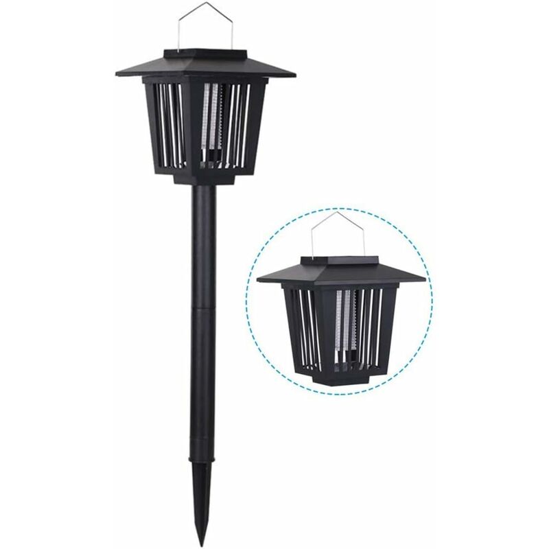Solar Mosquito Killer Lamp LED Lamp White/Purple Light Lighting and Mosquito Killer Solar Garden/Lawn Lamp
