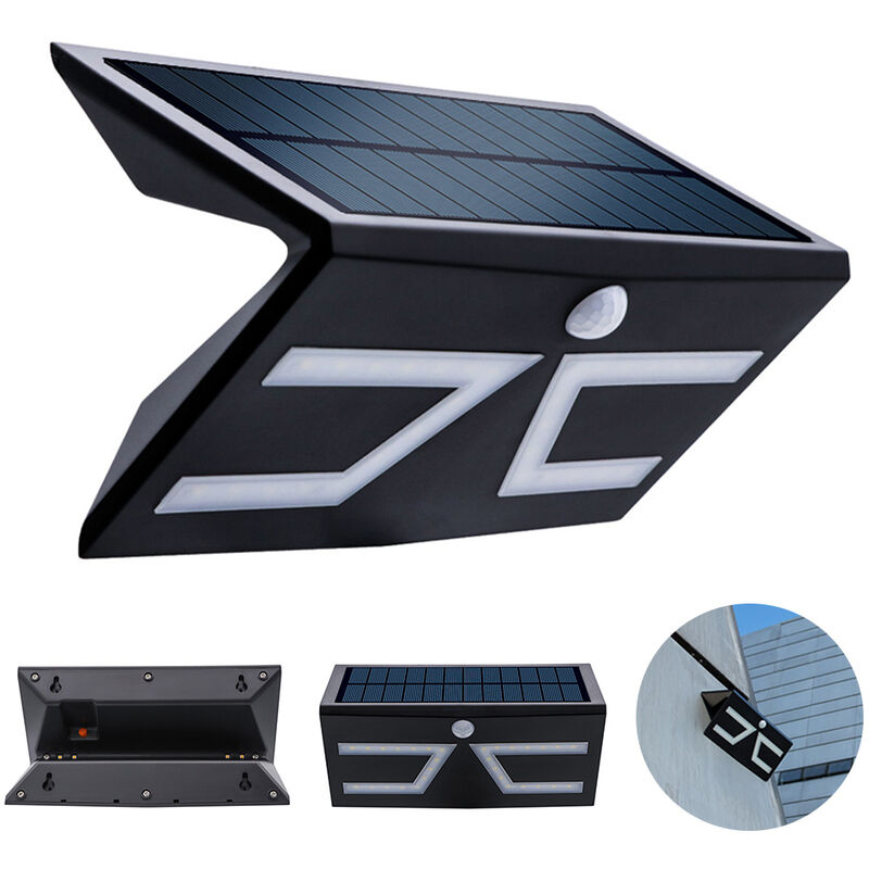 

Solar movimiento Dection lampara de pared de 5W SMD IP65Atmosphere claro, Negro, negro concha de luz azul atmosfera