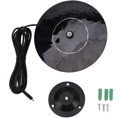 Solar Panel 10W 5V Efficient Conversion Waterproof Round Shape for Outdoor Security Camera LED Light