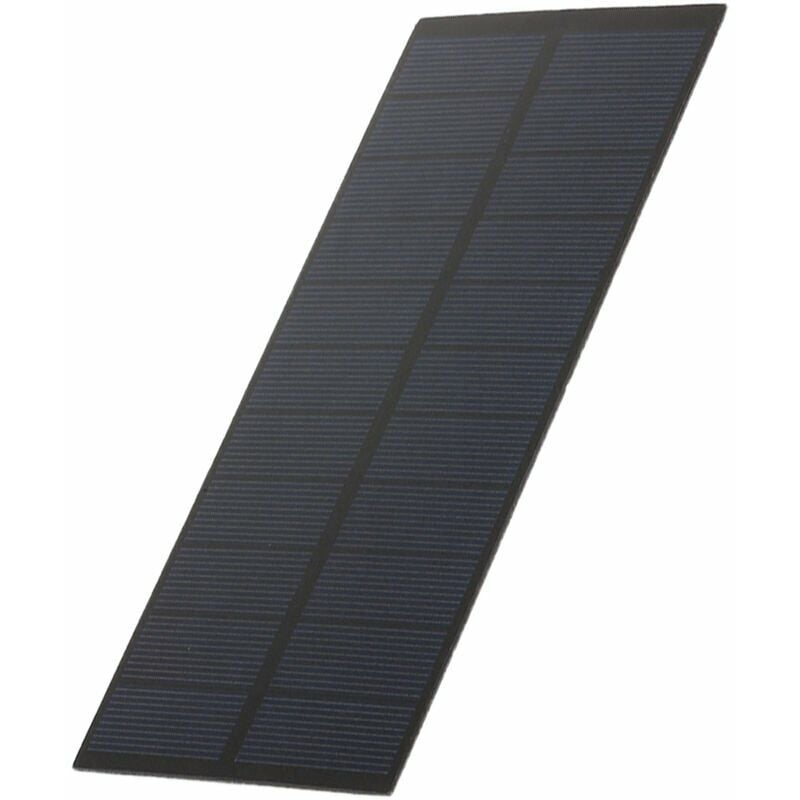 Mimiy - Solar Panel 2.2W/5.5V diy Solar Panel Module Solar Charger 18878.5MM pet Polycrystalline Silicon for Solar Lights Displays Toys, Black - Black