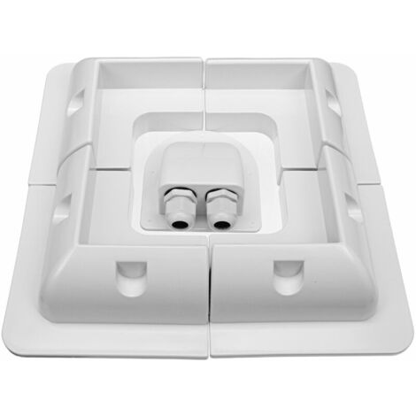 Solar Panel Corner Mounting Bracket Kit Entry Caravan Boat RV Vehicle White