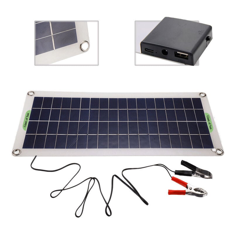 Soleil - 1000W220V solar panel inverter set household electricity outdoor barbecue power supply charging box