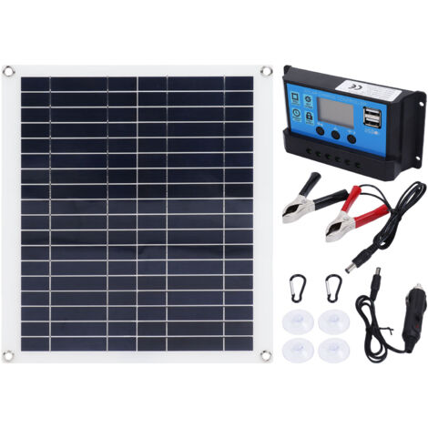 Solar Panel Kit 100W Photovoltaic 20W Portable Foldable Solar Charger with 100A Controller for Mobile Phone Outdoor Car